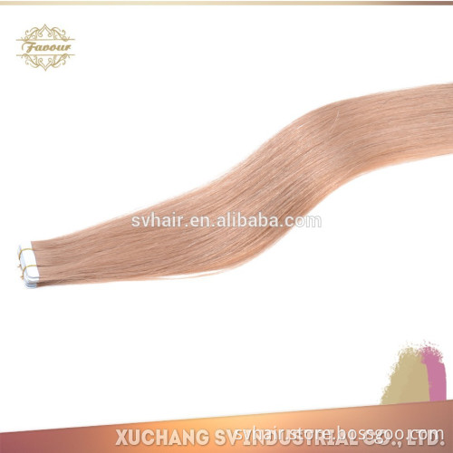 hot new products for 2015 Hot hair factory price best selling veriour texture and color double sided tape hair extensions